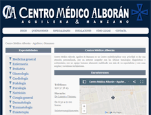 Tablet Screenshot of centromedicoalboran.com